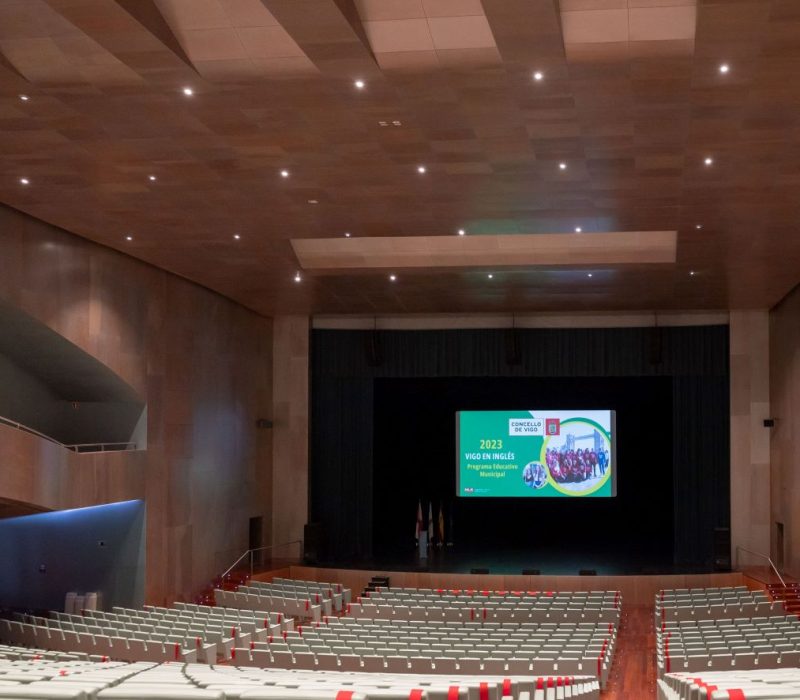 Caso de éxito de la agencia. Evento newlink en el auditorio mar de vigo